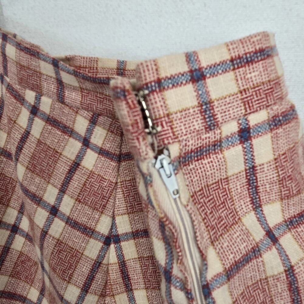 Vintage Beverly Paige Plaid Maxi Skirt Sz 14* Multicolor Union Made Preppy READ - Picture 4 of 13